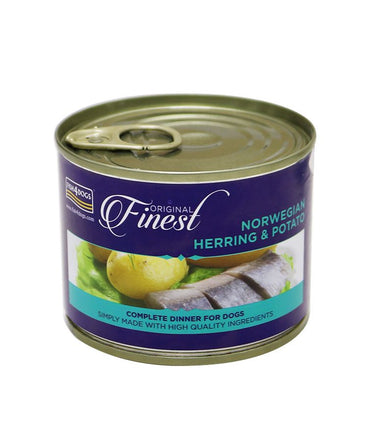 Fish4Dogs Finest Herring with Potato Complete Adult Wet Dog Food 185g - 185G